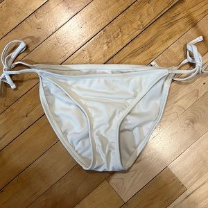 White swim bottoms